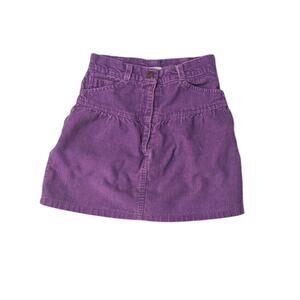 Fox Hollow Vintage purple corduroy  Girls Skirt Size 6